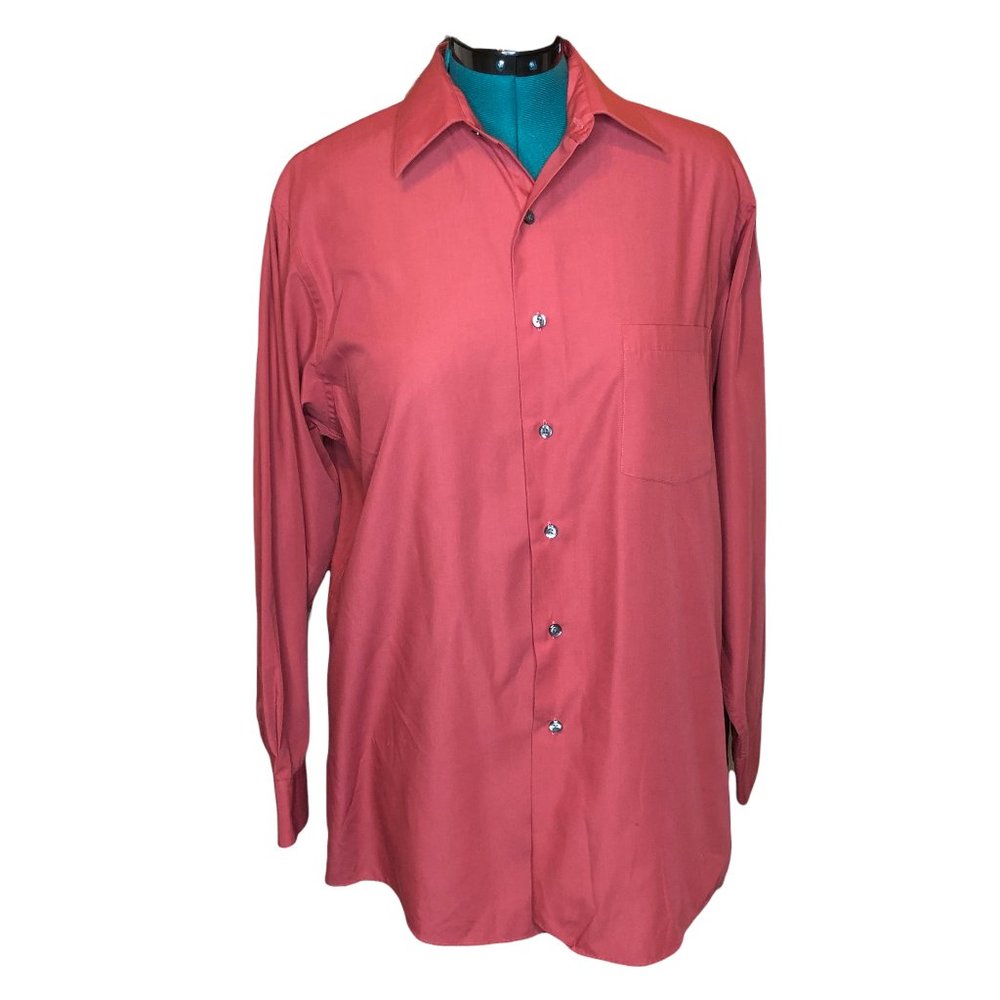 Van Heusen Red Button-Down Dress Shirt